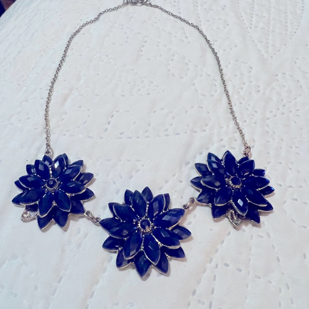 Navy blue necklace